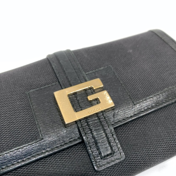 Gucci Black G Metallic Logo Long Wallet Sku#85429 (Gently used, snap loose) - Picture 15 of 15